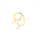 14K Gold | Ohrstecker Creole mit Zirkonia