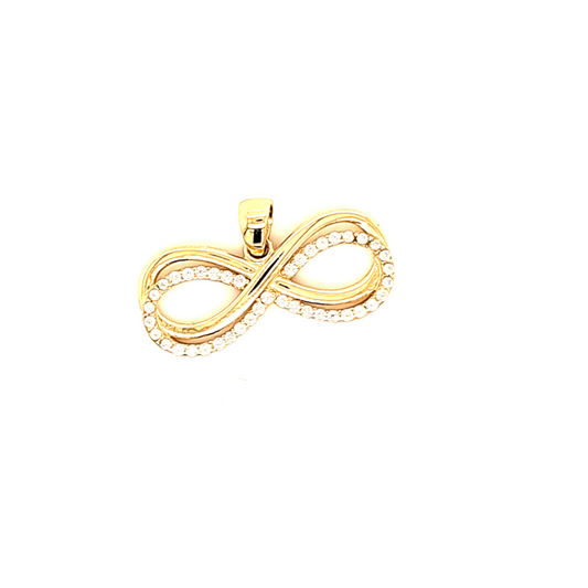 14K Gold | Anhänge Infinity mit Zirkonia