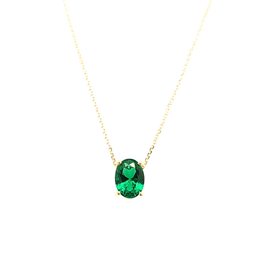 14K Gold | Halskette mit Zirkonia