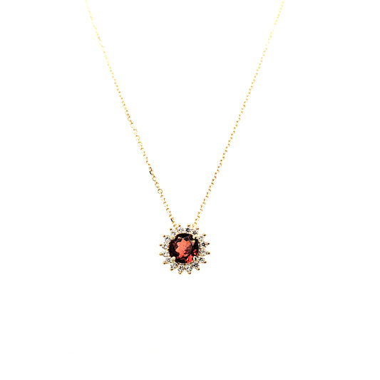 14K Gold | Halskette mit Zirkonia
