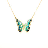 14K Gold | Halskette Schmetterling