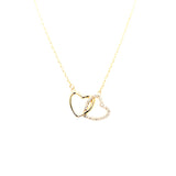 14K Gold | Halskette Herz mit Zirkonia