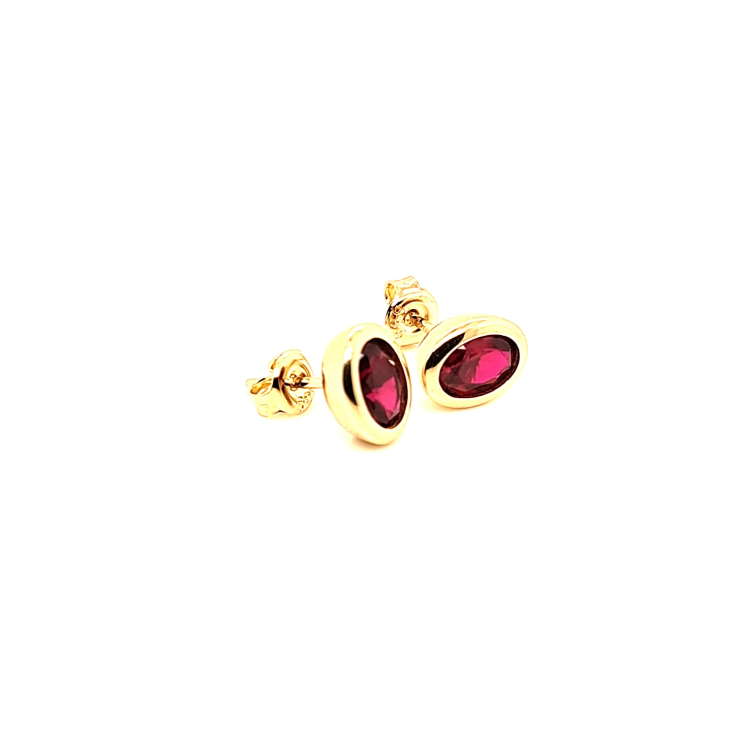 14K Gold | Ohrstecker Creole mit Zirkonia