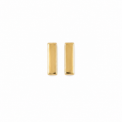 14K Gold | Ohrstecker Rechteck Design O084