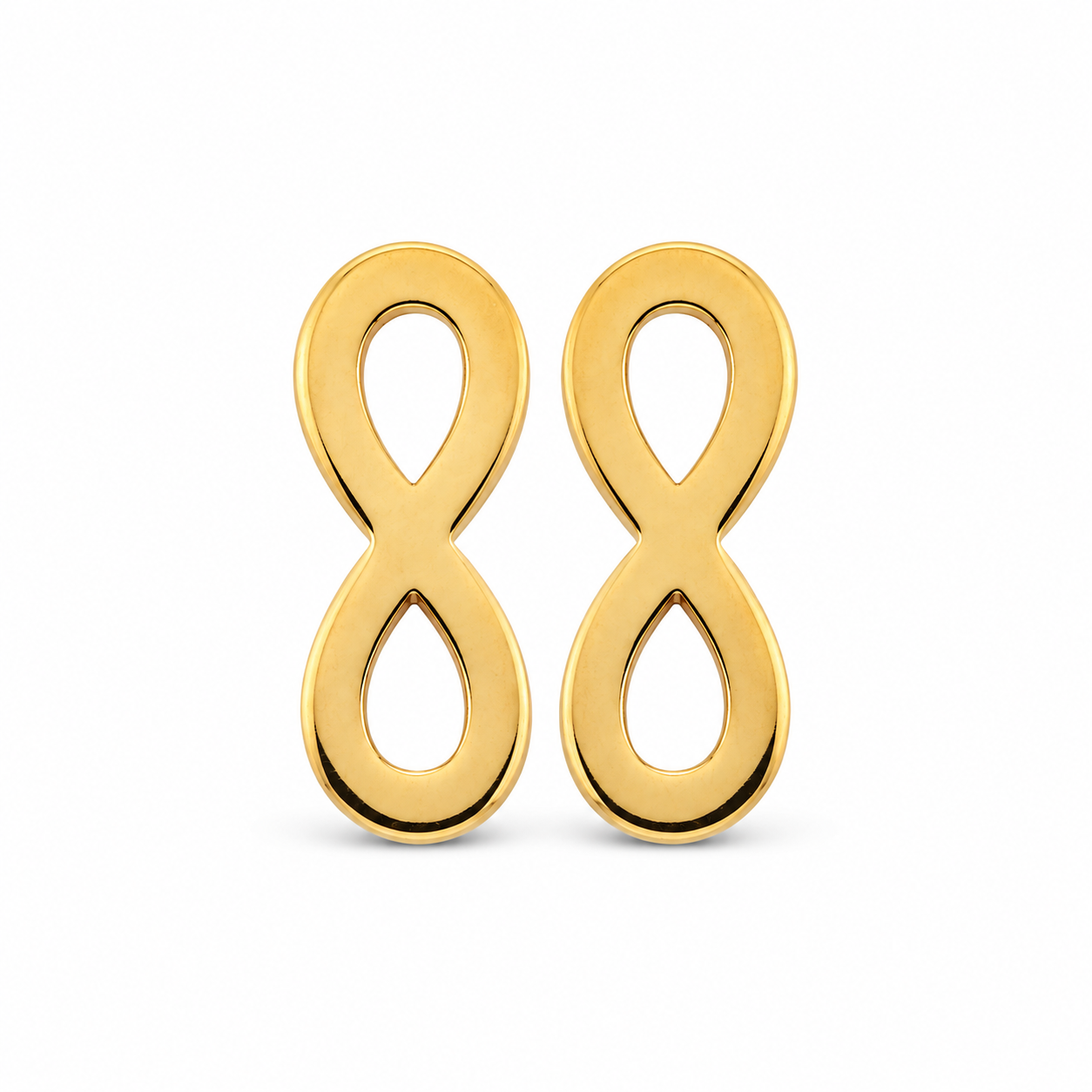 14K Gold | Ohrstecker Infinity Design O072