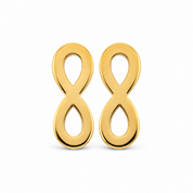 14K Gold | Ohrstecker Infinity Design O072