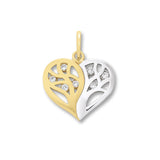 8K Gold | Anhänger Herz Zirkonia