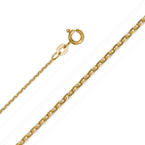 8K Gold | Anker diamantiert 1,20 mm - 1,90 mm