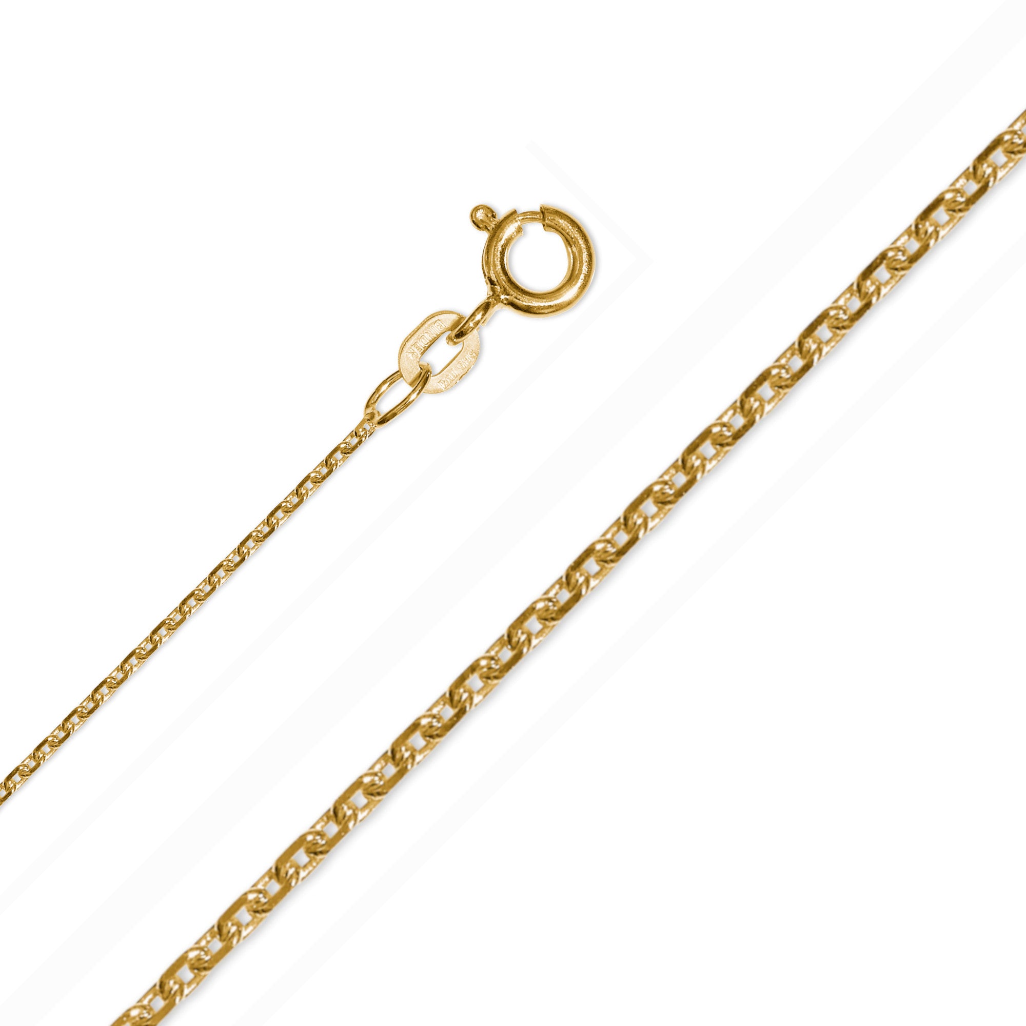 14K Gold | Anker diamantiert 1,20 mm - 1,90 mm