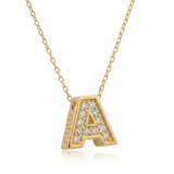 14K Gold | Halskette Buchstabe