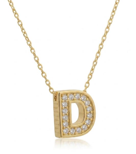 14K Gold | Halskette Buchstabe