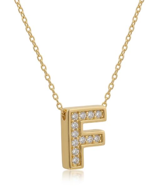 14K Gold | Halskette Buchstabe