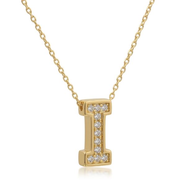 14K Gold | Halskette Buchstabe