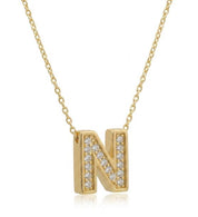 14K Gold | Halskette Buchstabe