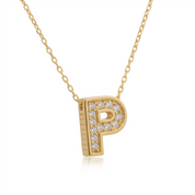 14K Gold | Halskette Buchstabe