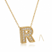 14K Gold | Halskette Buchstabe
