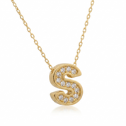 14K Gold | Halskette Buchstabe