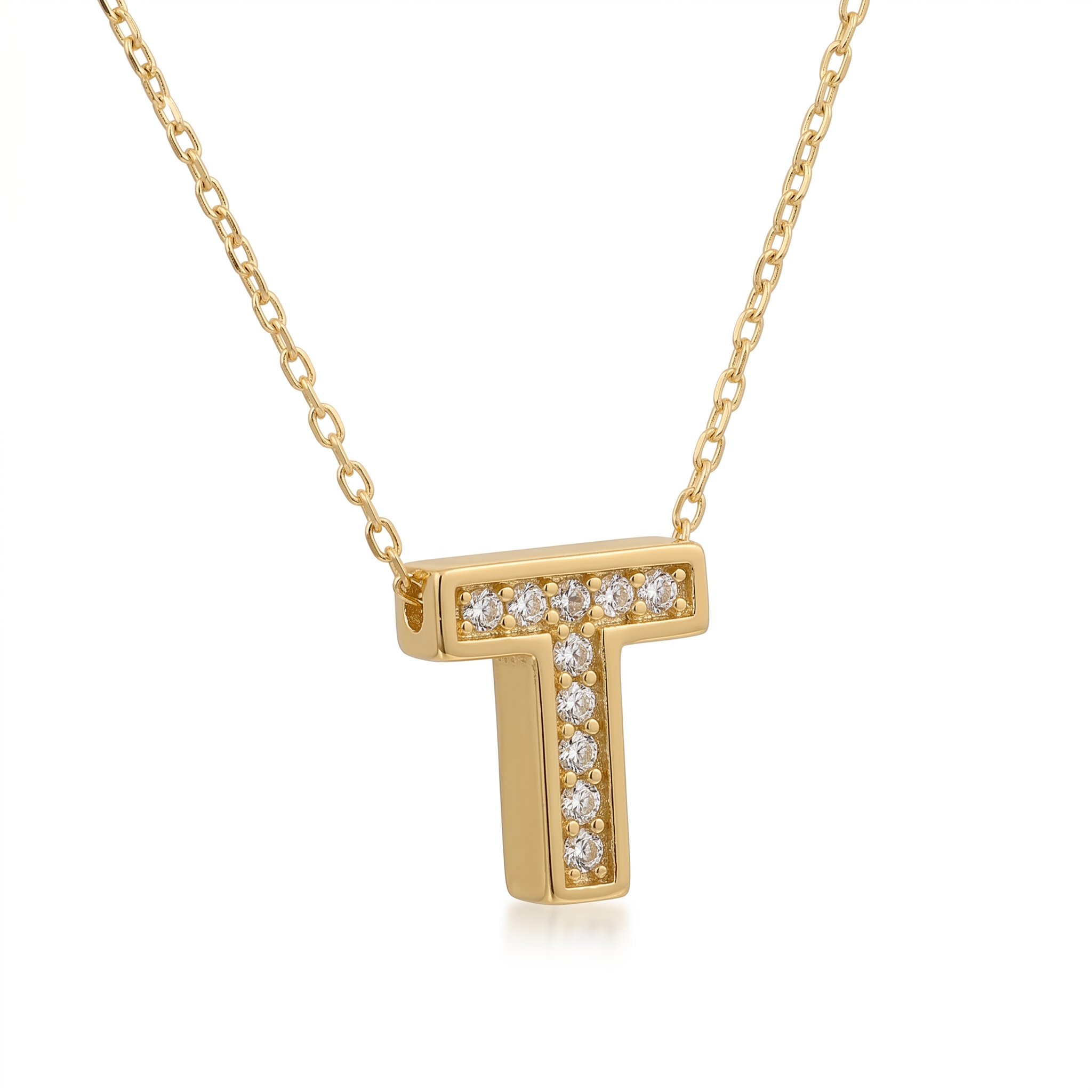 14K Gold | Halskette Buchstabe
