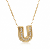 14K Gold | Halskette Buchstabe