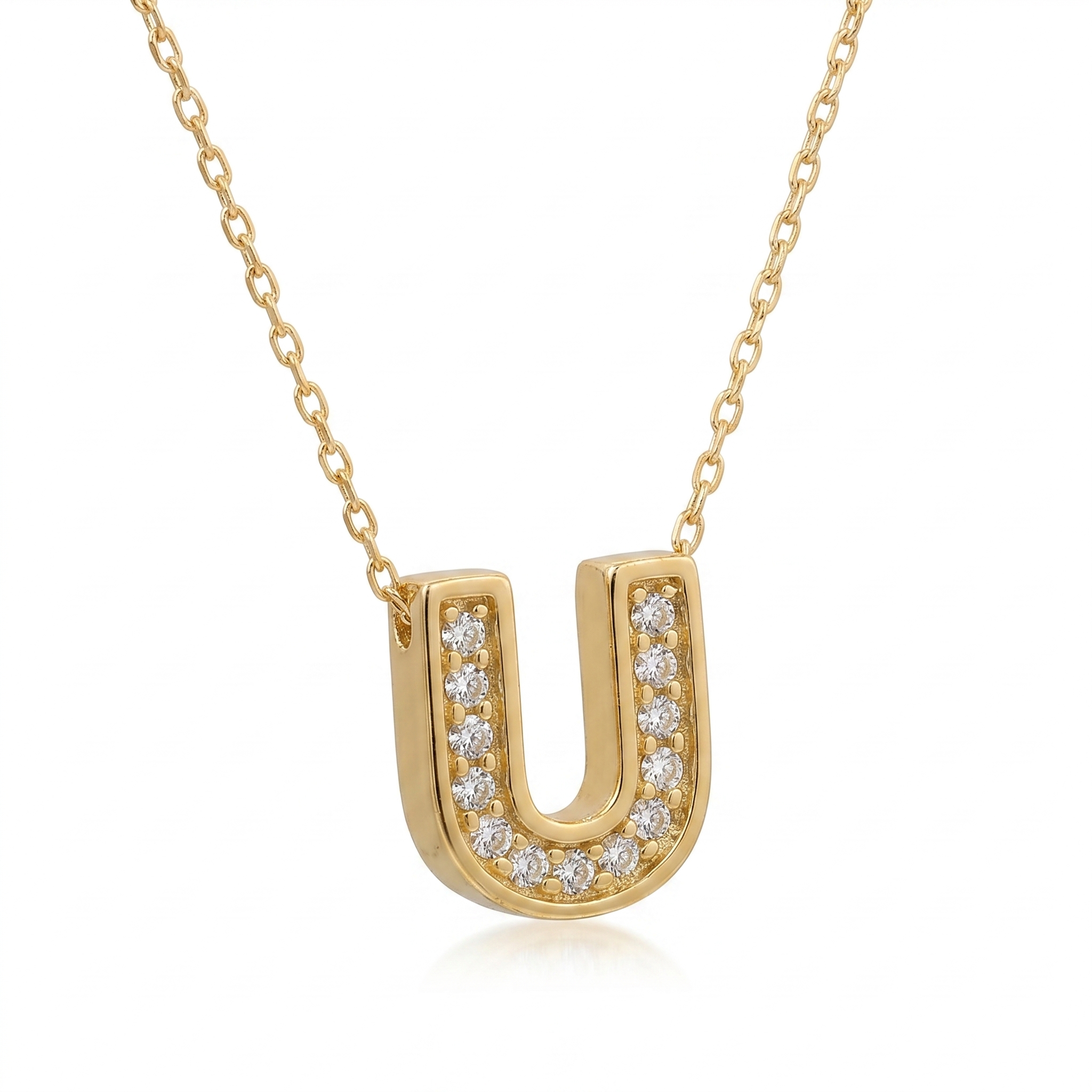 14K Gold | Halskette Buchstabe