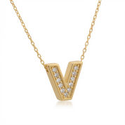 14K Gold | Halskette Buchstabe