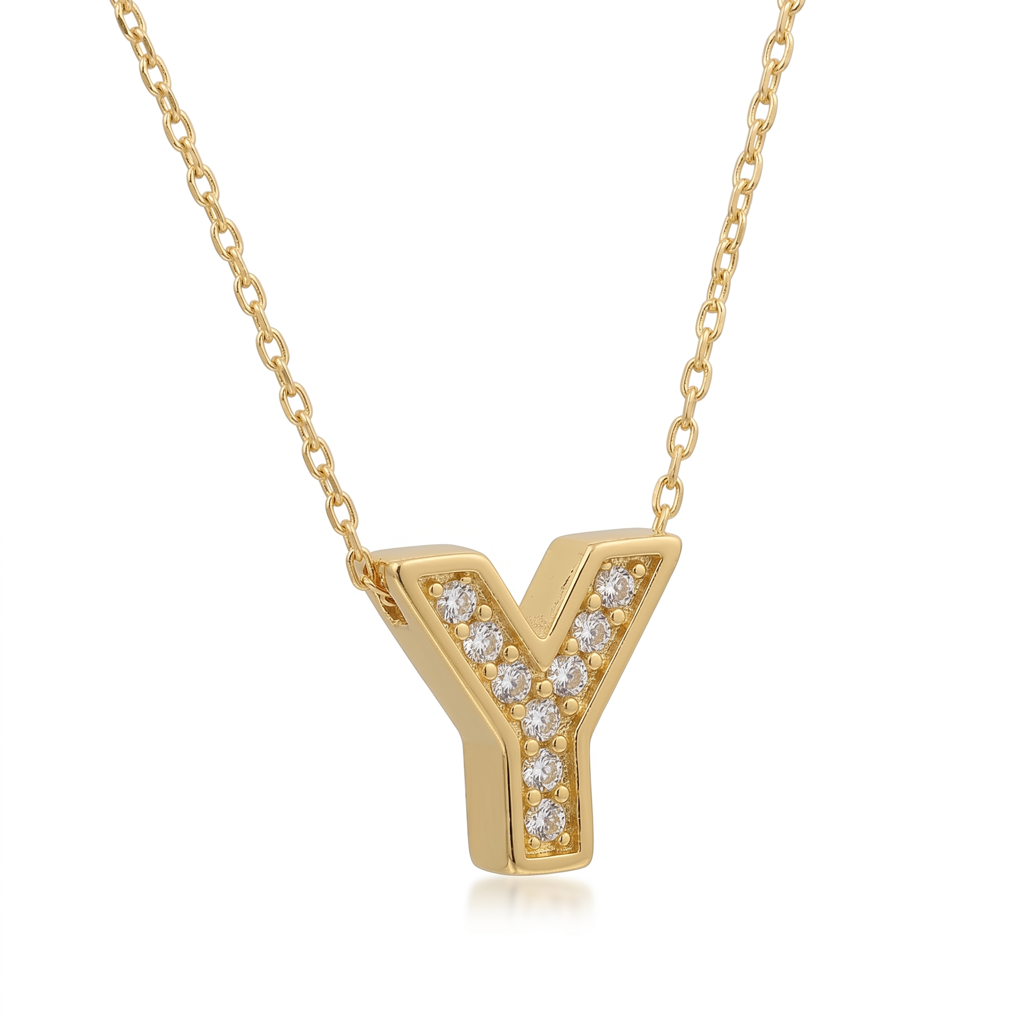 14K Gold | Halskette Buchstabe