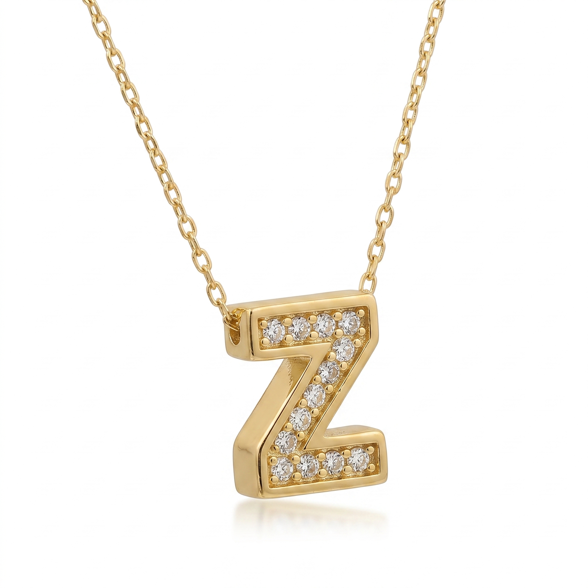 14K Gold | Halskette Buchstabe
