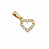 14K Gold | Anhänger Herz mit Zirkonia A037