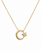 14K Gold | Halskette Ayyildiz mit Zirkonia K140