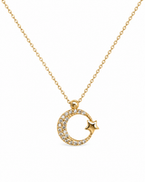 14K Gold | Halskette Ayyildiz mit Zirkonia K190