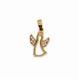 14K Gold | Anhänger Engel mit Zirkonia A066