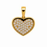 14K Gold | Anhänger Herz mit Zirkonia A130
