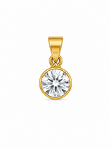 14K Gold | Anhänger Solitär mit Zirkonia A063