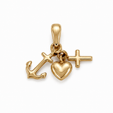 14K Gold | Anhänger Glaube-Liebe-Hoffnung A080