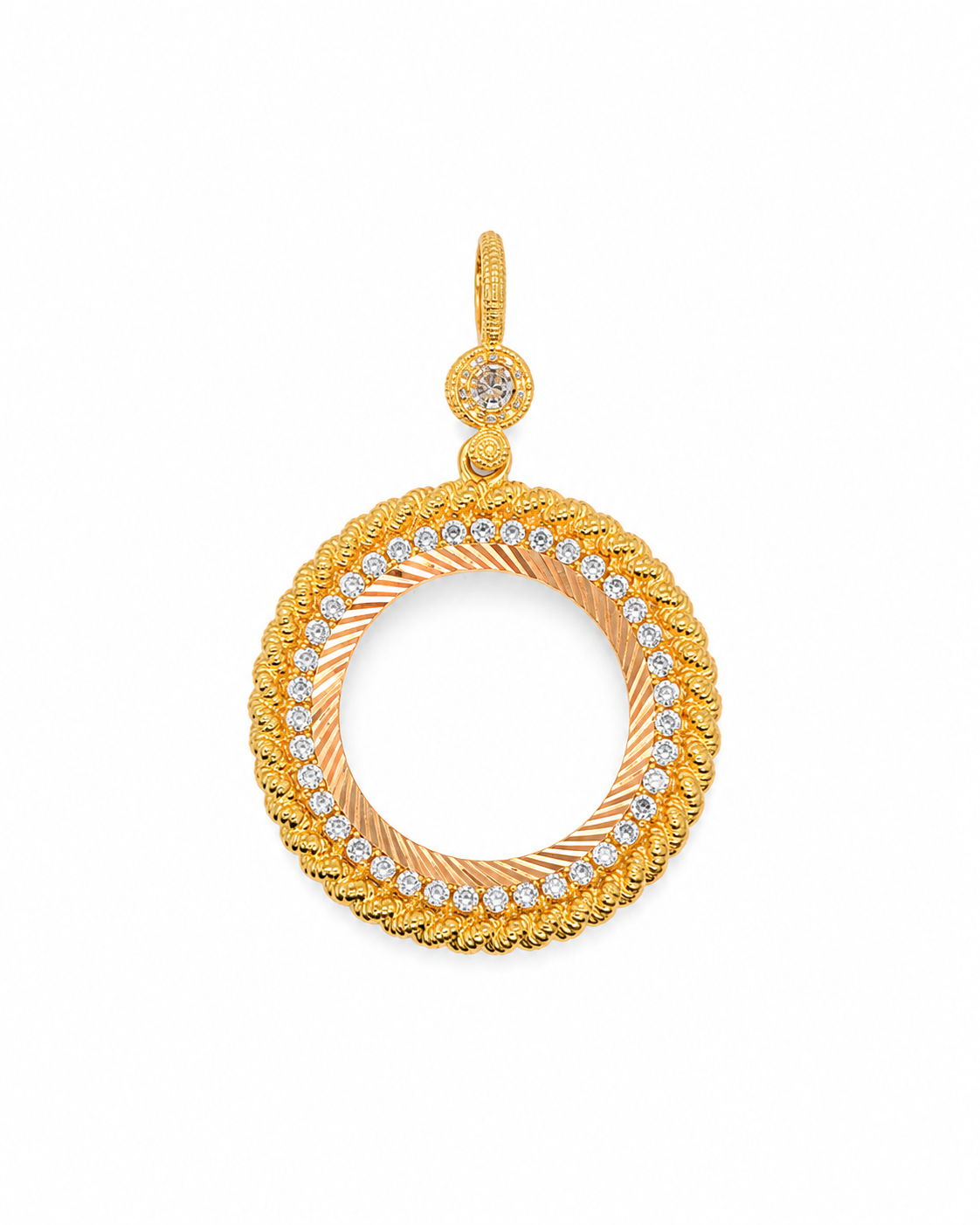 14K Gold | Anhänger Rahmen für Yarım Cumhuriyet A638
