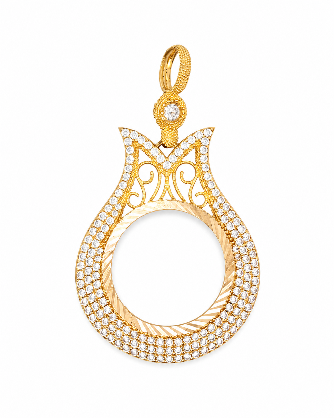 14K Gold | Anhänger Rahmen für Yarım Cumhuriyet A601
