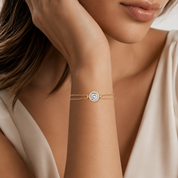 14K Gold | Armband mit Zirkonia AB169