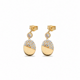 14K Gold | Ohrstecker mit Creole KP0258B
