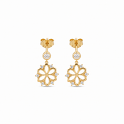 14K Gold | Ohrstecker mit Blume KP0137B