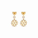 14K Gold | Ohrstecker mit Blume KP0137B