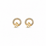 14K Gold | Ohrstecker mit Blume KP0231A