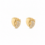 14K Gold | Ohrstecker mit Fuß KP0018A
