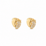 14K Gold | Ohrstecker mit Fuß KP0018A