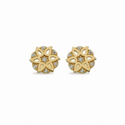 14K Gold | Ohrstecker mit Creole KP0283A