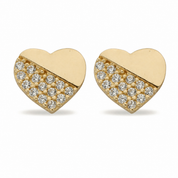 14K Gold | Ohrstecker mit Herz KP0276A