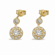 14K Gold | Ohrstecker mit Zirkonia KP0206B