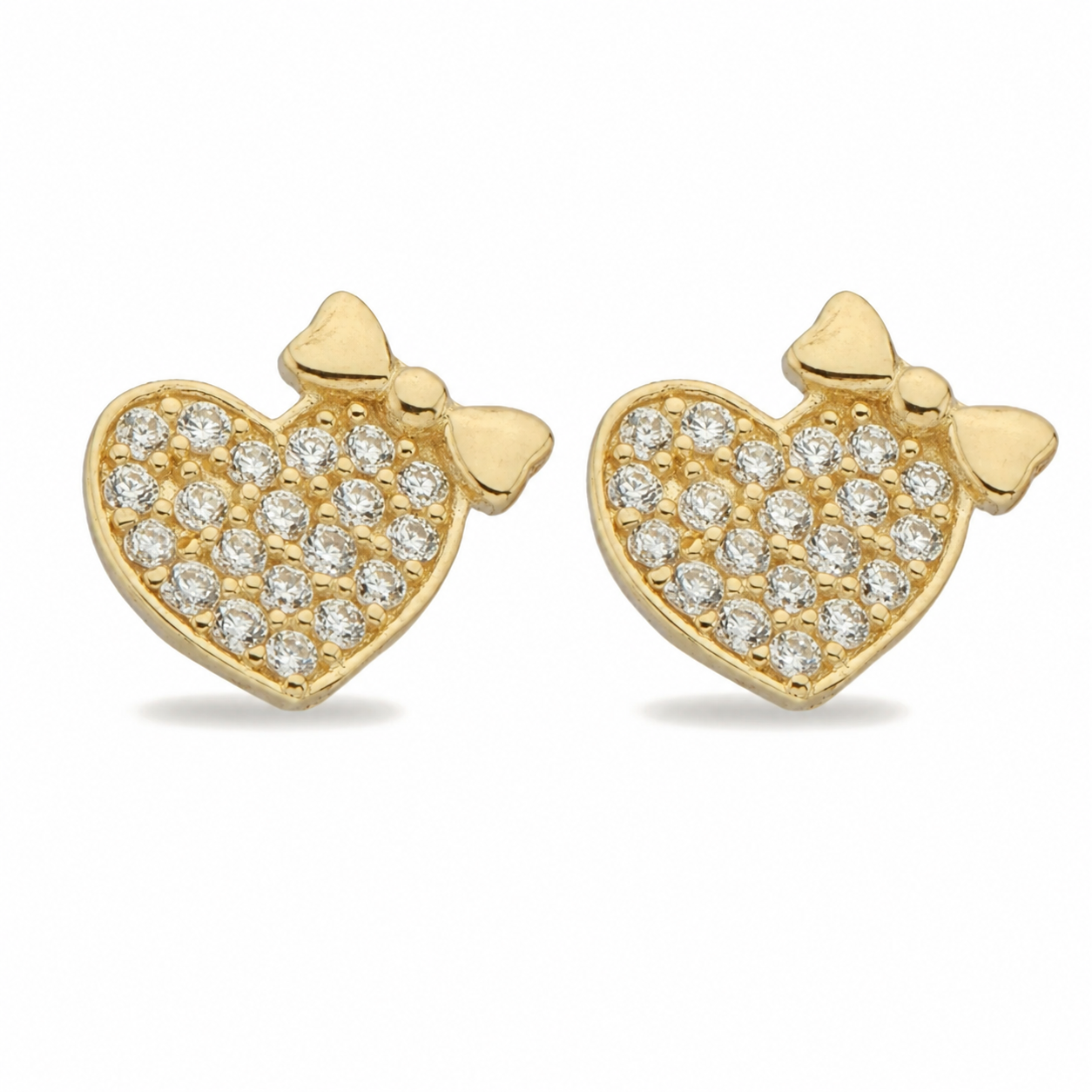 14K Gold | Ohrstecker mit Herz KP0049A