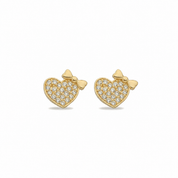 14K Gold | Ohrstecker mit Herz KP0049A