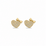 14K Gold | Ohrstecker mit Herz KP0049A