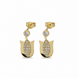 14K Gold | Ohrstecker mit Tulpe KP0263B